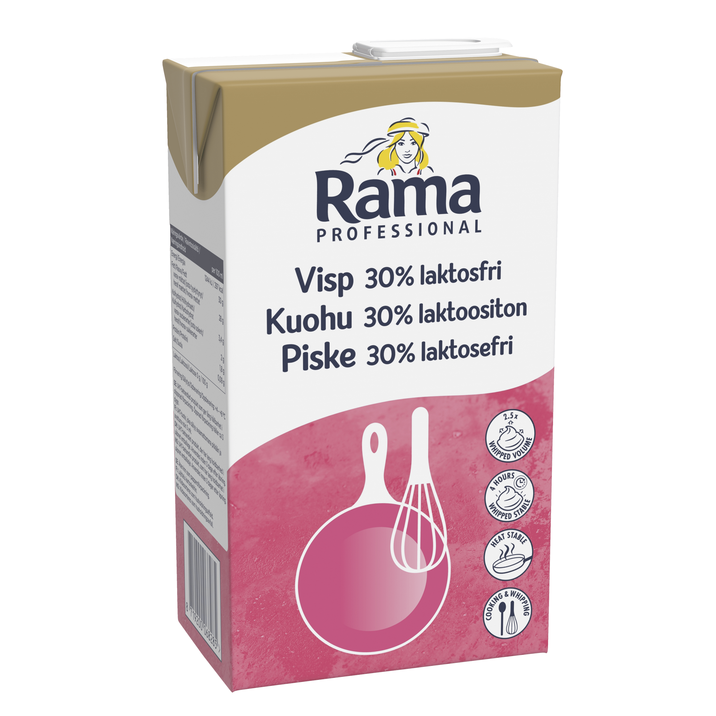 Rama Professional Piske 30% laktosefrii 8x1L