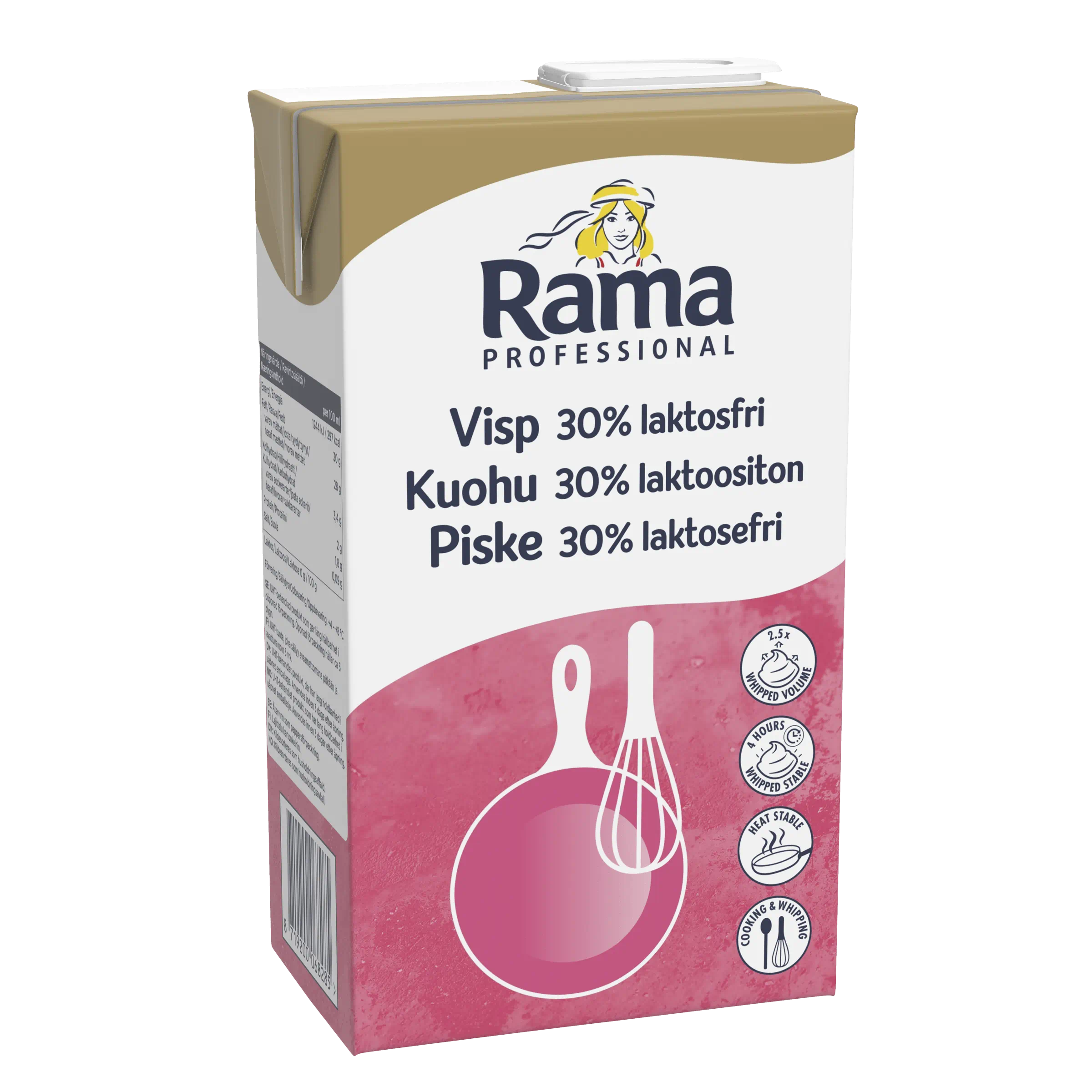 Rama Professional Piske 30% laktosefrii 8x1L