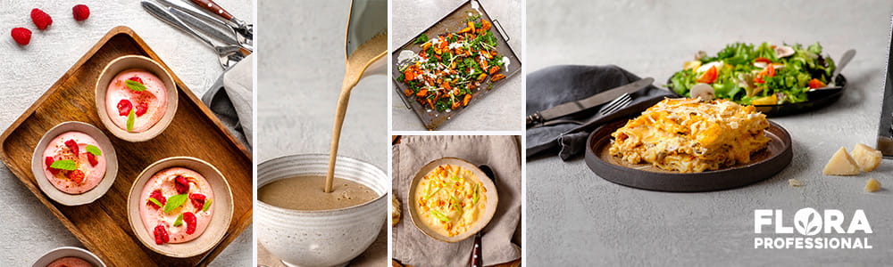 flora opskrifter, veganske opskrifter, plantebaseret opskrifter, menu til alle, grønt alternativ, flødealternativ