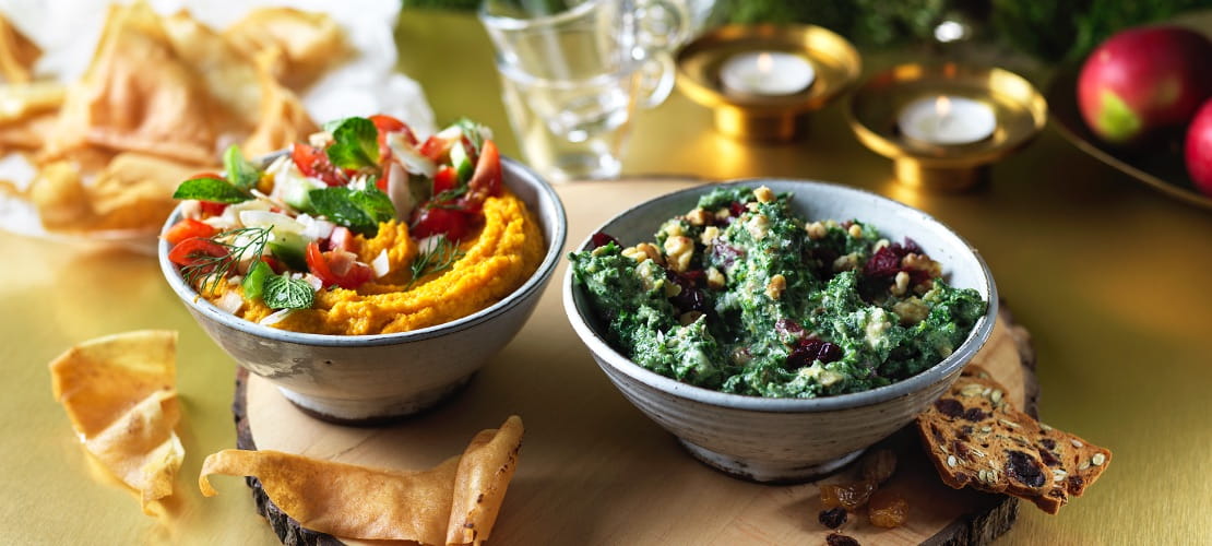 Dip, grønkålsdip, kikærtedip,