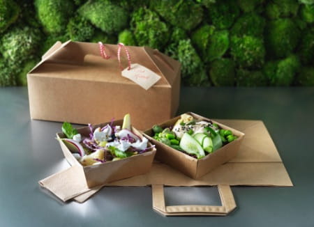 takeaway, æske, salat