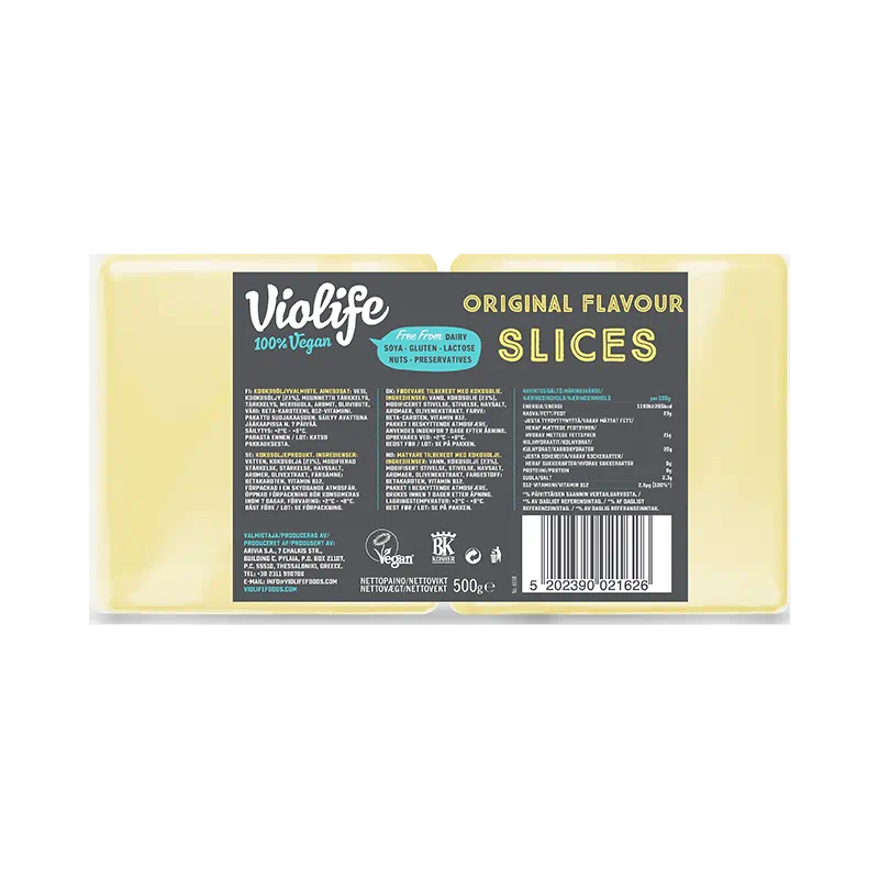 Violife Original Slices 8x500g
