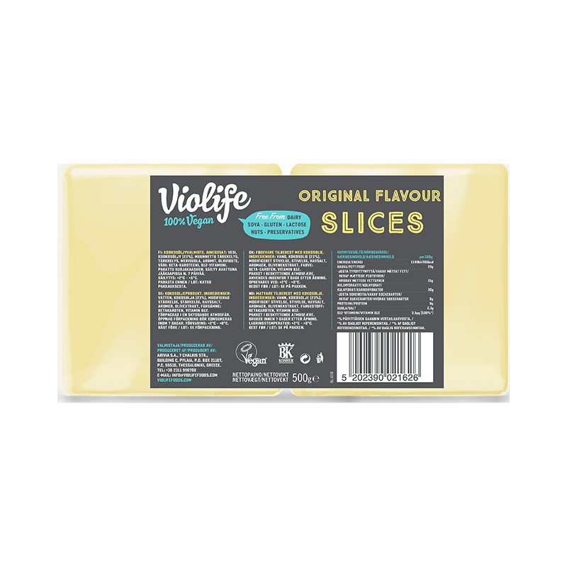 Violife Original Slices 8x500g