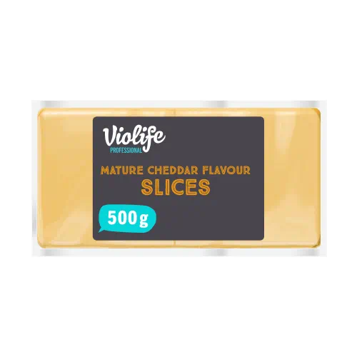 Violife Mature Cheddar Slices 8x500g