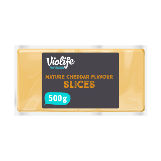 Violife Mature Cheddar Slices 8x500g