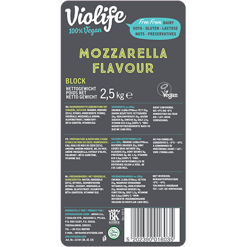 VIOLIFE MOZZARELLA FLAVOUR 5x25 kg