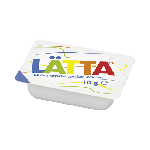 Lätta Halbfettmargarine in praktischen Portionspackungen