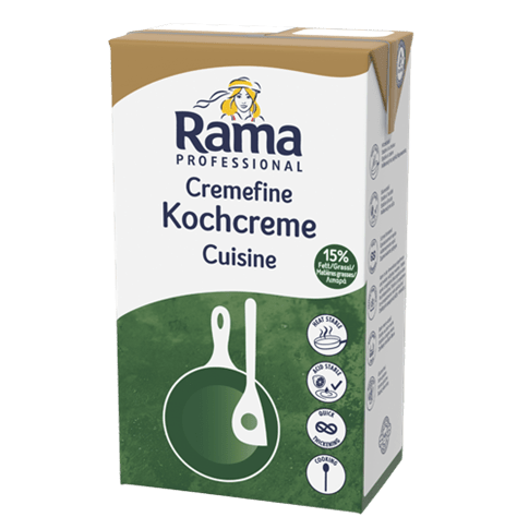 Rama Cremefine Cuisine:  Die auf Pflanzenölen basierende Alternative 