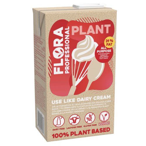 Flora Professional Plant zum Schlagen pflanzliche Sahnealternative 8 x 1l