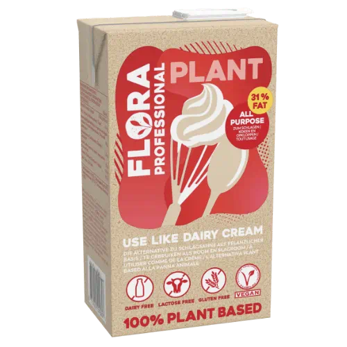 Flora Professional Plant zum Schlagen pflanzliche Sahnealternative 8 x 1l