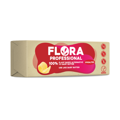 Flora 100% Pflanzliche Alternative zu Butter, ungesalzen,4x2.5kg