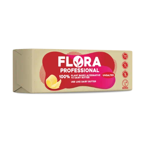 Flora 100% Pflanzliche Alternative zu Butter, ungesalzen,4x2.5kg