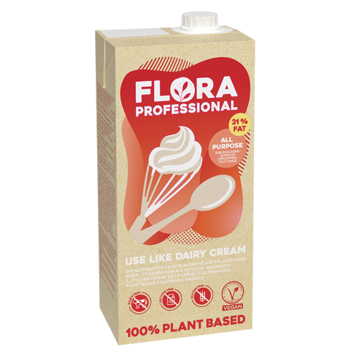 Flora Professional Plant zum Schlagen pflanzliche Sahnealternative 8 x 1l