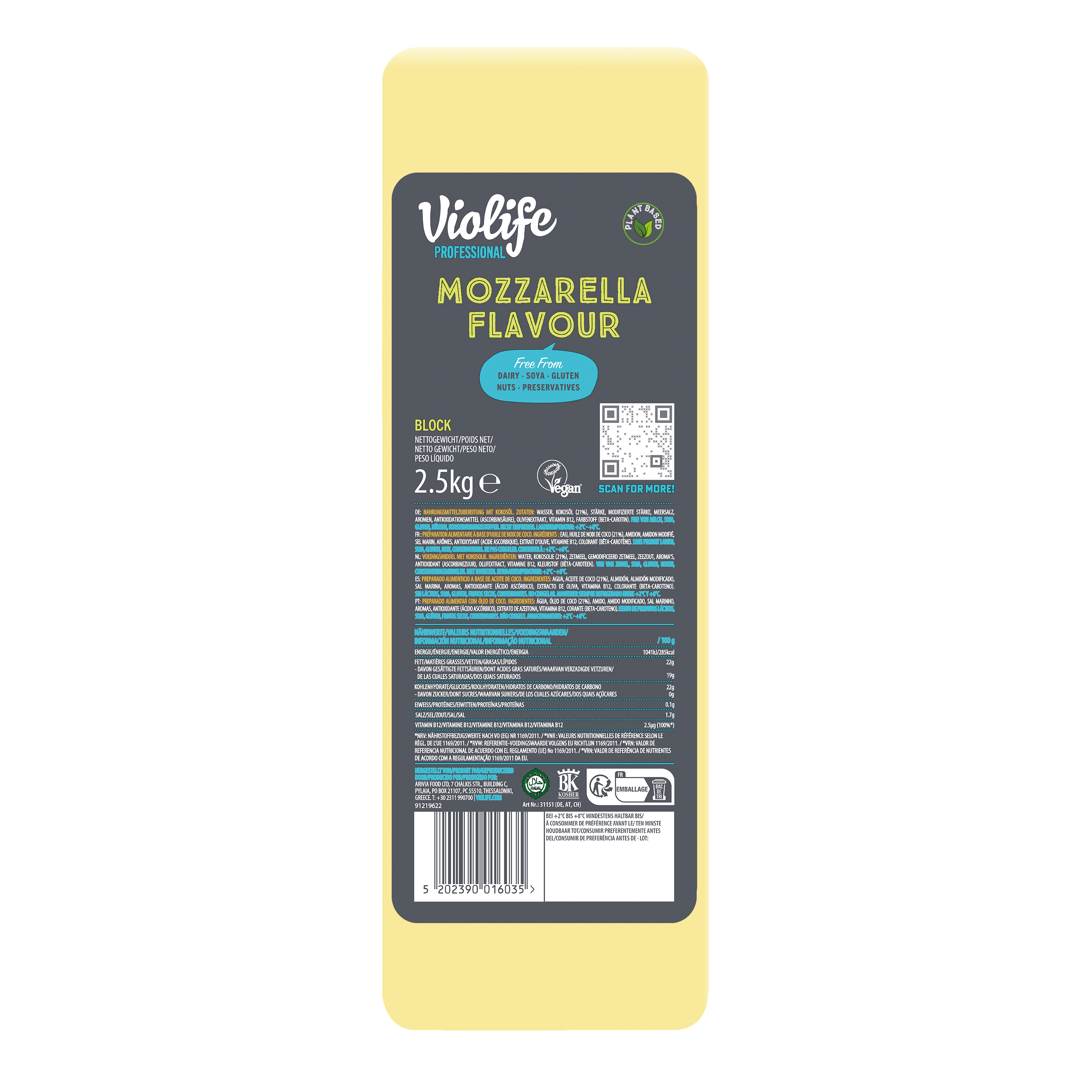 Violife Original Geschmack Creamy 1x3kg