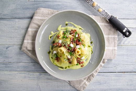 recipe image Parpadelle Erbsen-Carbonara