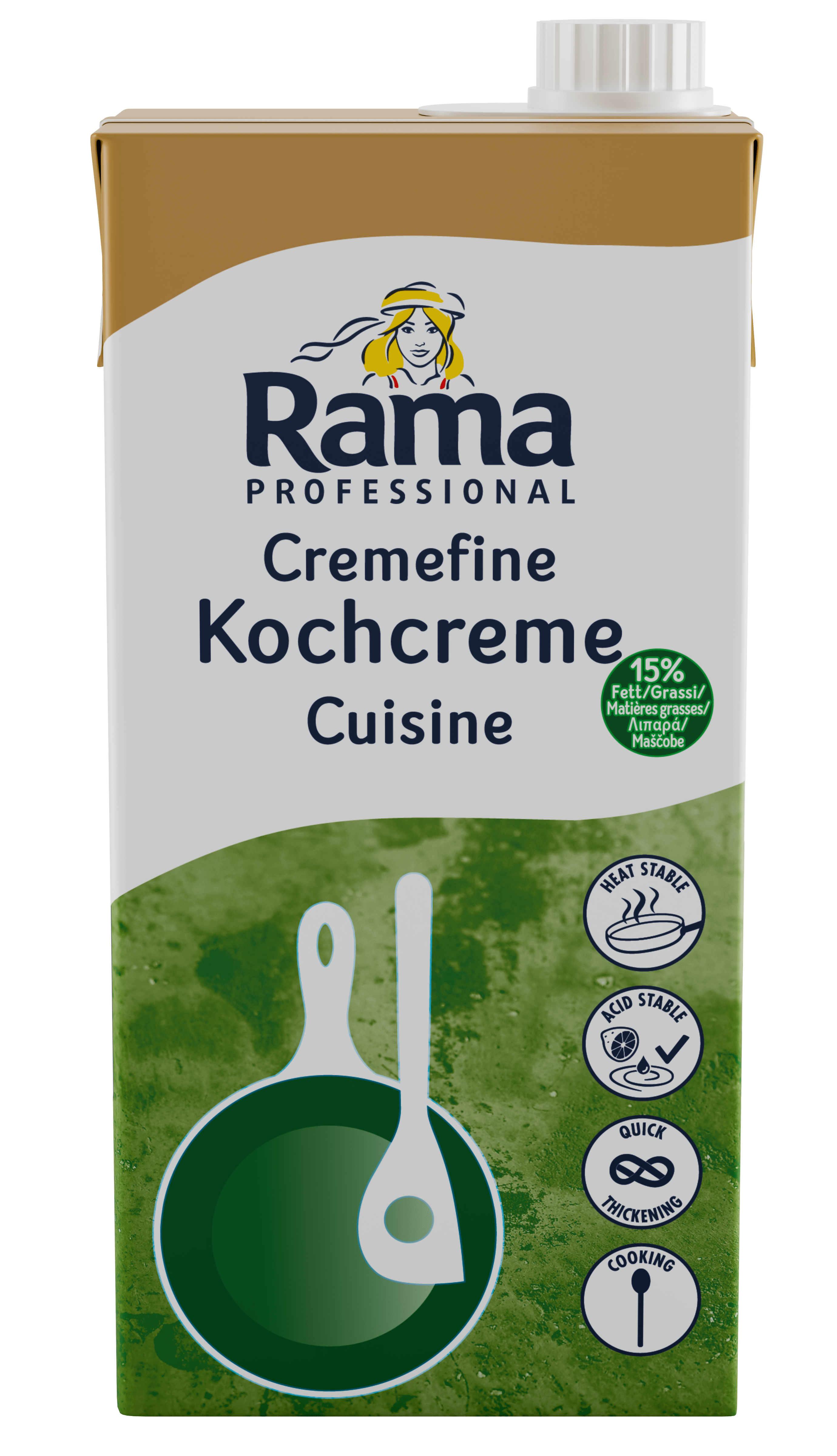 Rama in einer neuen SIG Verpackung für einfaches Ausgießen und weniger Verschwendung