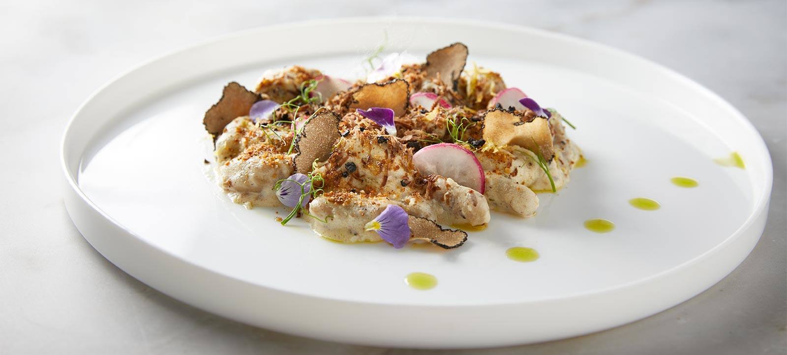 recipe image Gnocchi με σαφράν χωρίς αλεύρι με σάλτσα κουνουπιδιού