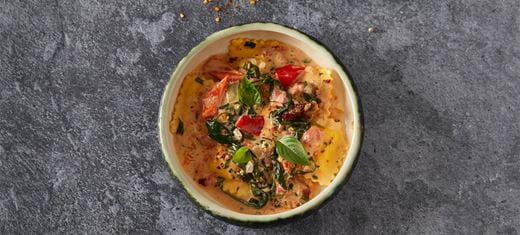 recipe image Ravioli με γέμιση τυριών σε κρεμώδη σάλτσα ντομάτας