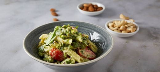 recipe image Σαλάτα ζυμαρικών με pesto prosociano Βασιλικού