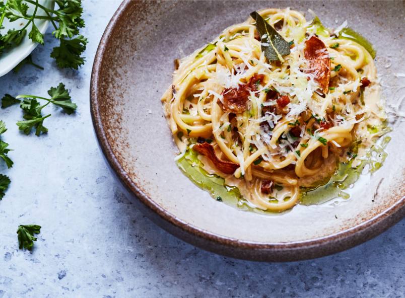 recipe image Mushroom Carbonara