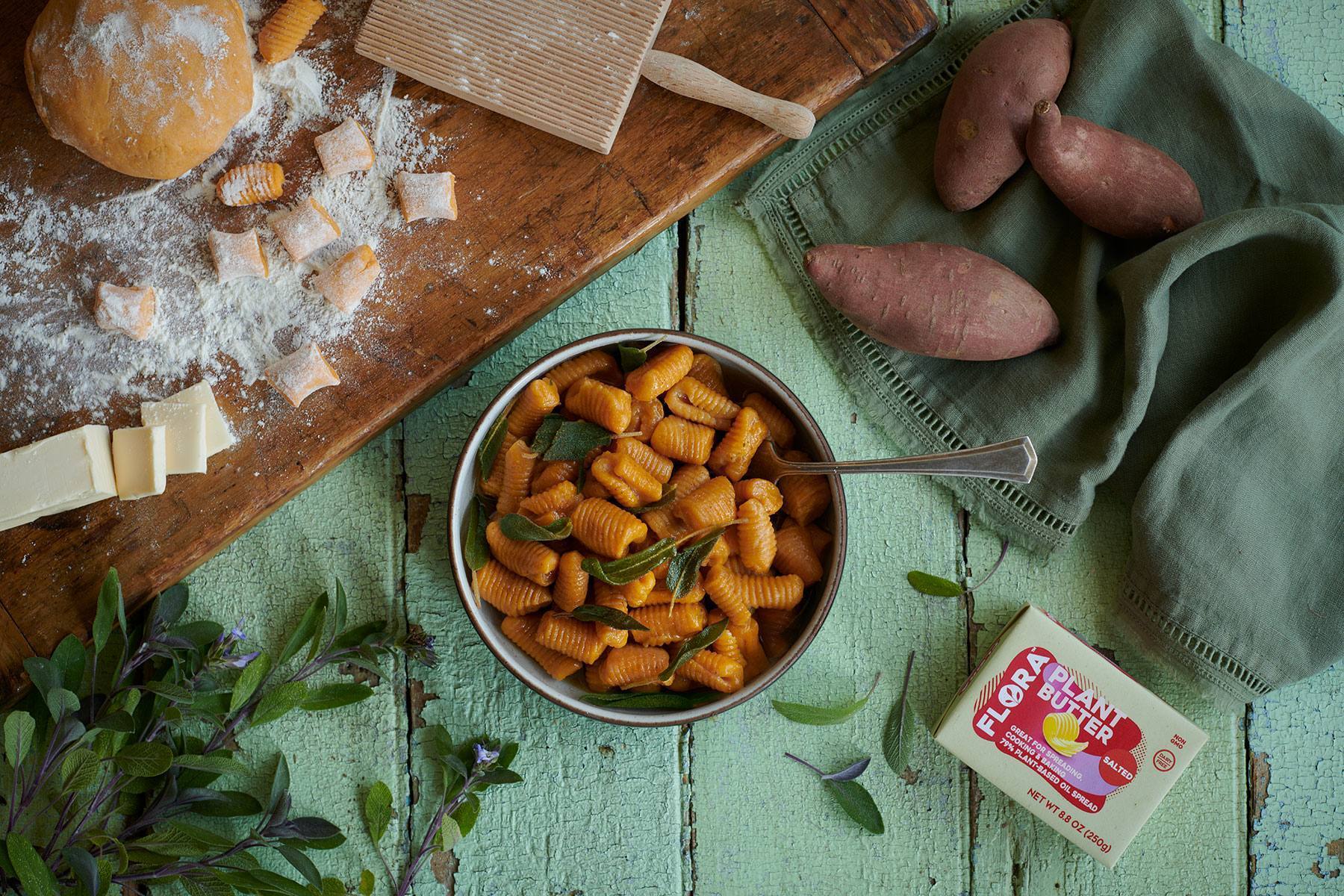 recipe image Sweet Potato Gnocchi with Fried Sage