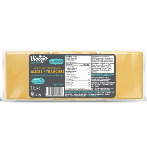 Violife Cheddar Style Slices 1kg