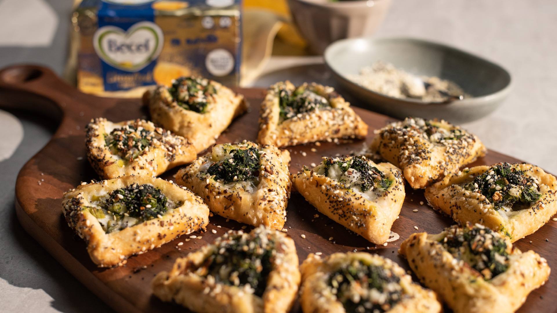recipe image Spinach and Violife Feta Pastry Triangles