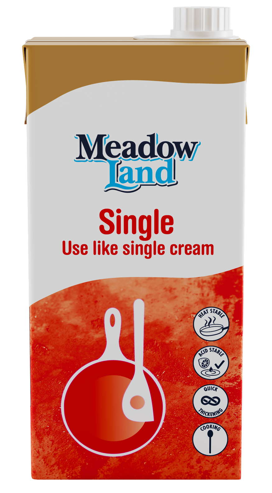 Meadowland in new SIG packaging for easy pouring and less waste