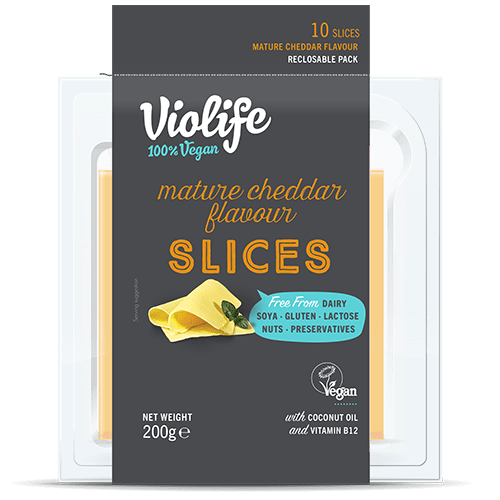 Violife Mature Cheddar Flavour Slices 12 x 200g