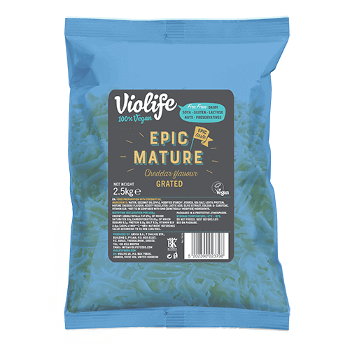 Dairy free grated cheese for restaurants