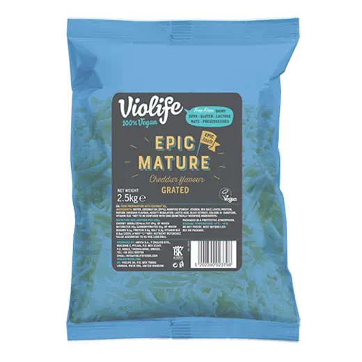 Violife Epic Mature Cheddar Flavour Grated 2.5Kg