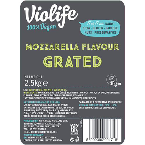 Vegan and dairy free mozzarella cheese alternative for restaurants
