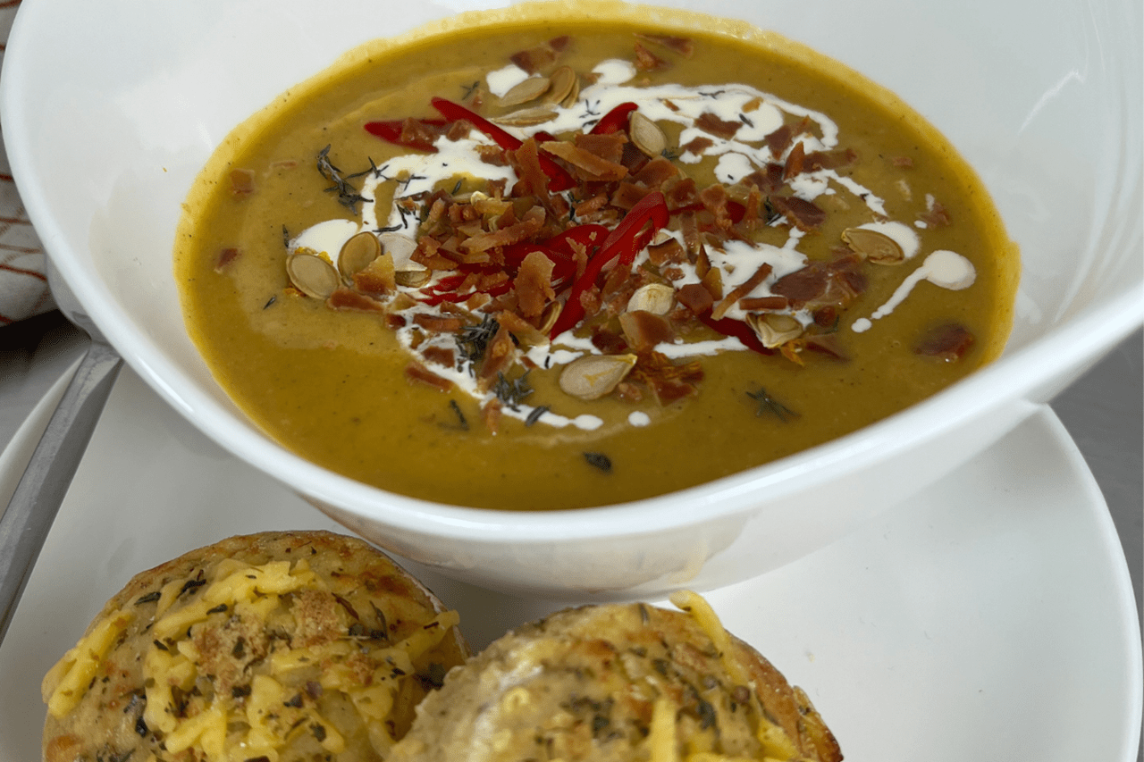 recipe image Spiced Butternut Squash & Carrot Soup