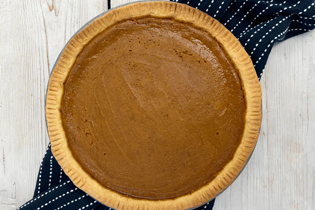 recipe image Pumpkin Pie with cheesecake cream