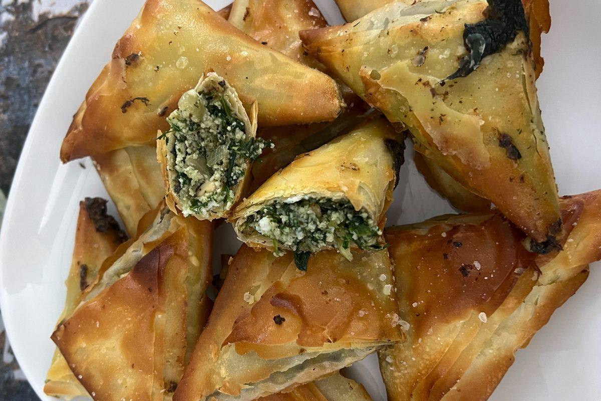 recipe image Spinach & Violife Greek White Parcels