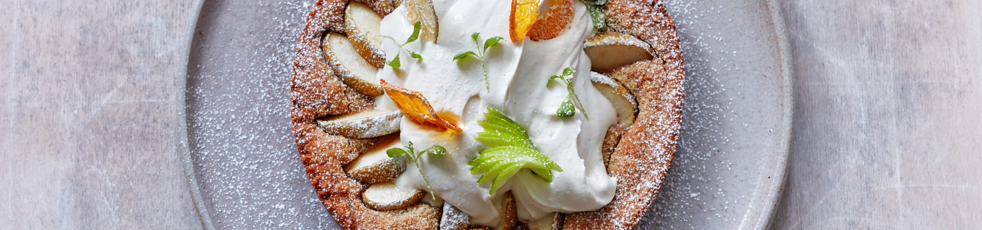 Apple pie made with Flora Professional Dairy Free Multipurpose Creme