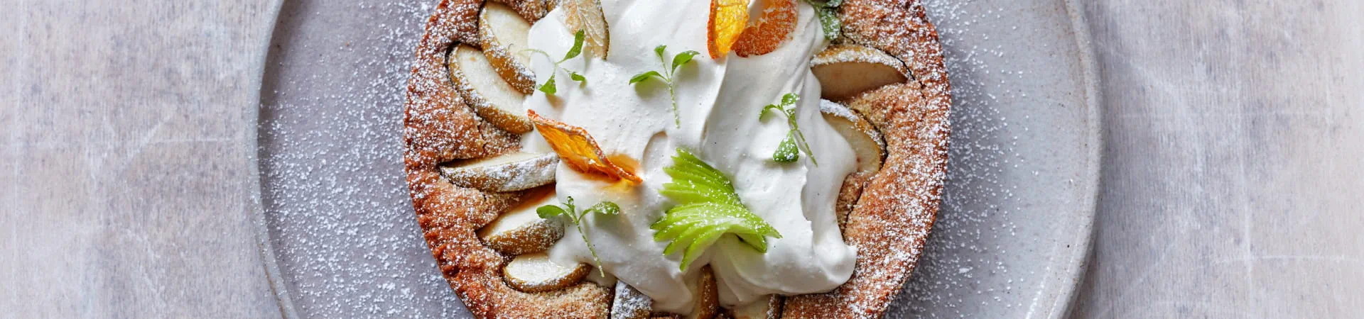 Apple pie made with Flora Professional Dairy Free Multipurpose Creme