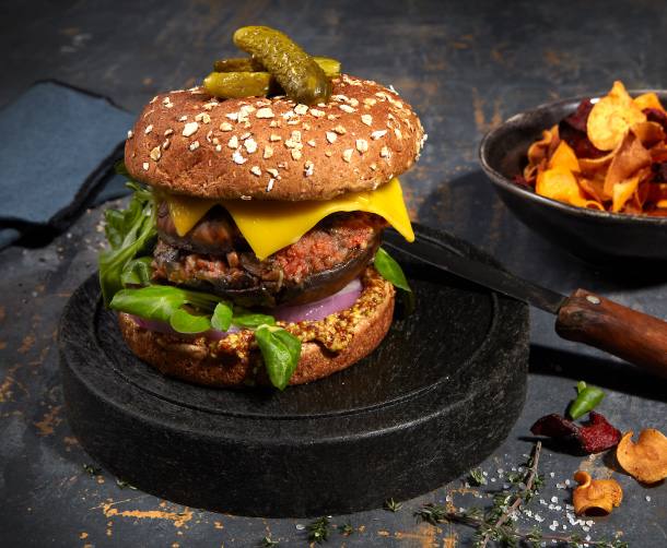 recipe image Portobello Mushroom Burger