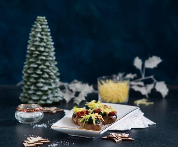 recipe image Vegan Stuffed Mushrooms