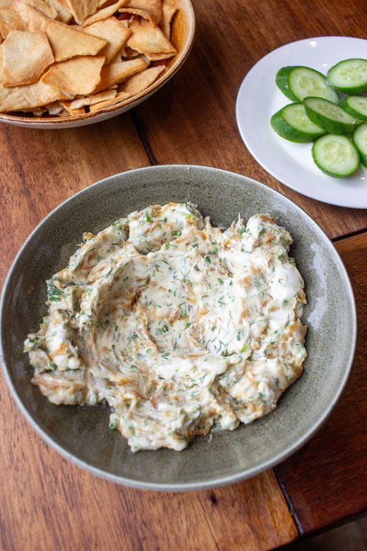 recipe image French Onion Dip with Violife Cream Cheese by Mike Solomonov