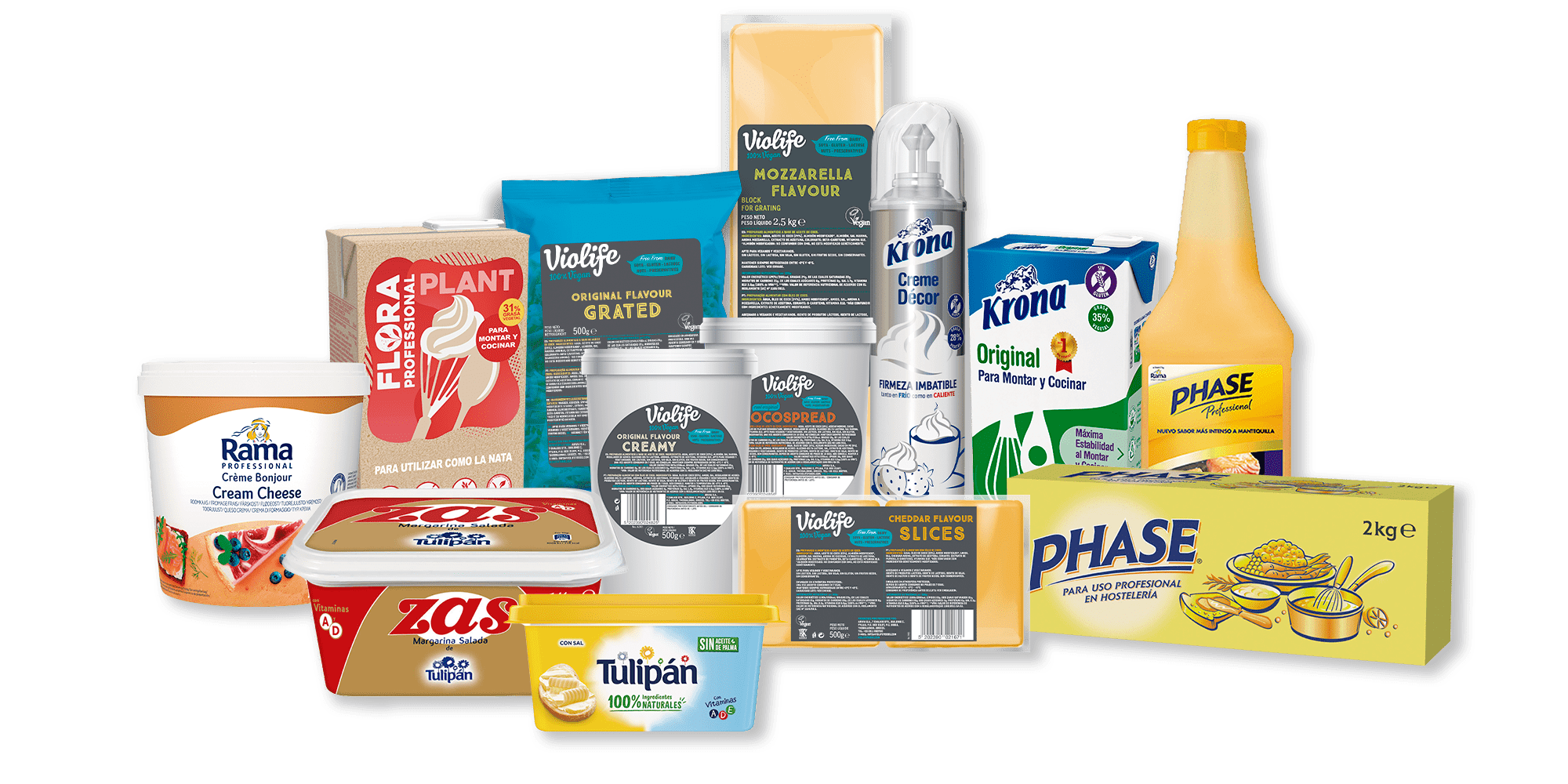 Prueba  los mejores ingredientes plant-based para tu negocio. Deliciosas alternativas a la nata, al queso y a la mantequilla.