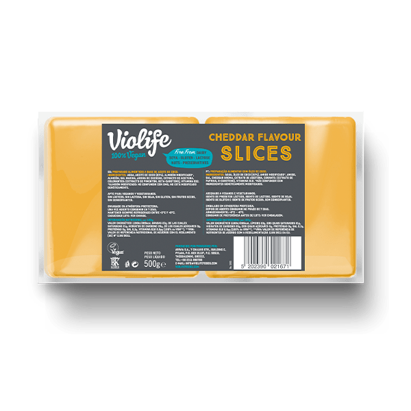 Violife lonchas sabor cheddar 500gr