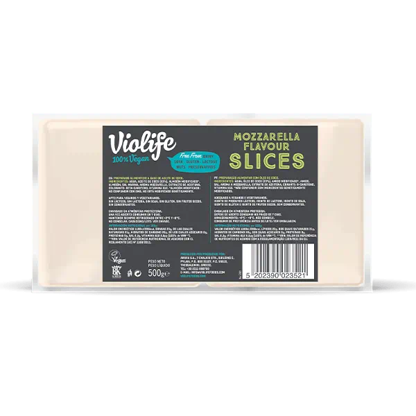 Violife lonchas sabor mozzarella 500g