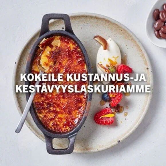 crème brûlée, jälkiruoka, lautanen, teksti​