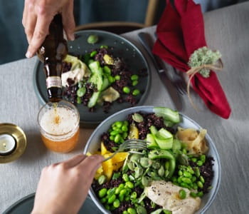 poke bowl, joulu, tarjoilu, ravintola