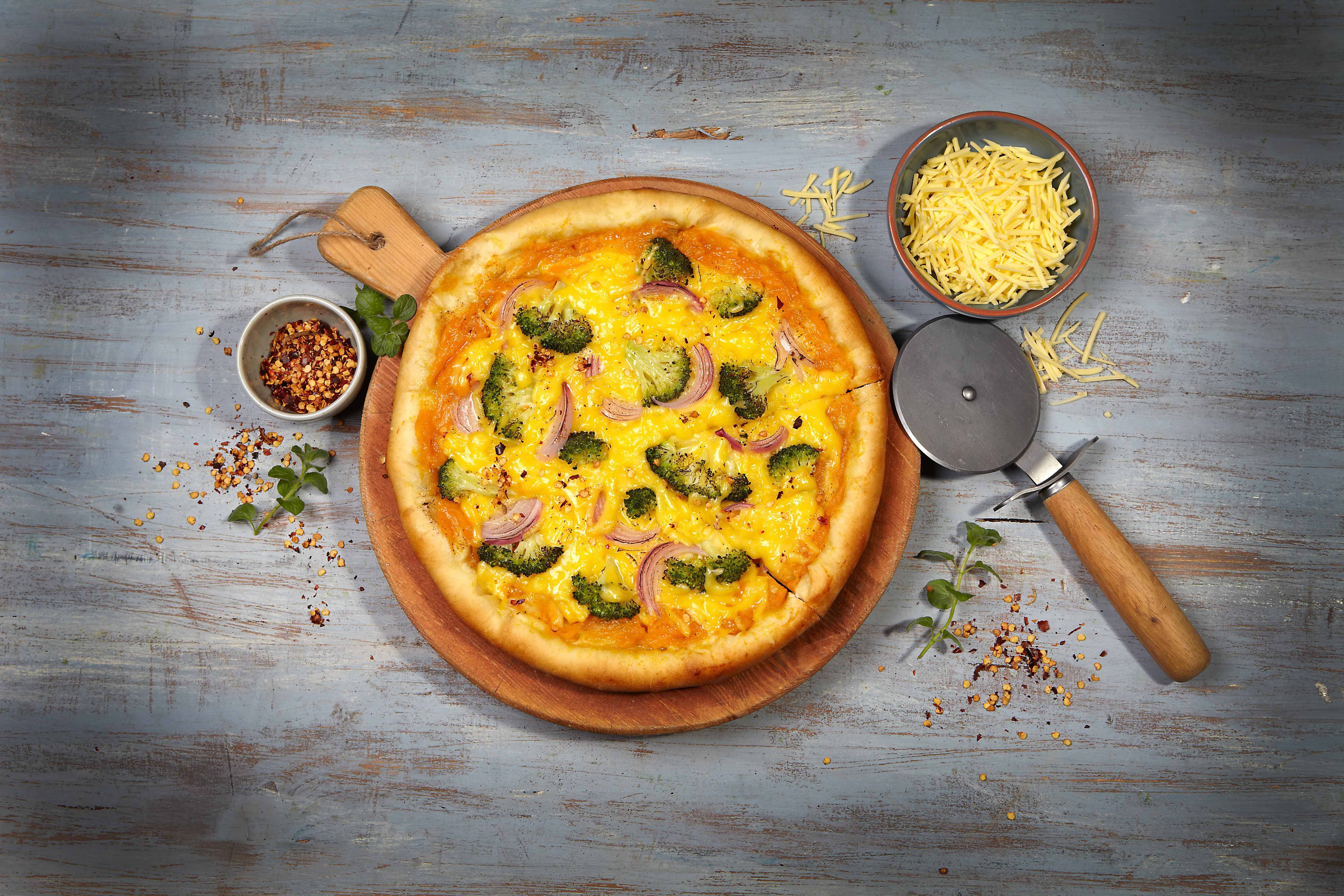 recipe image Pizza au potiron