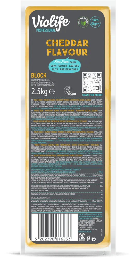 Violife Bloc Mature Saveur Cheddar 2,5KG