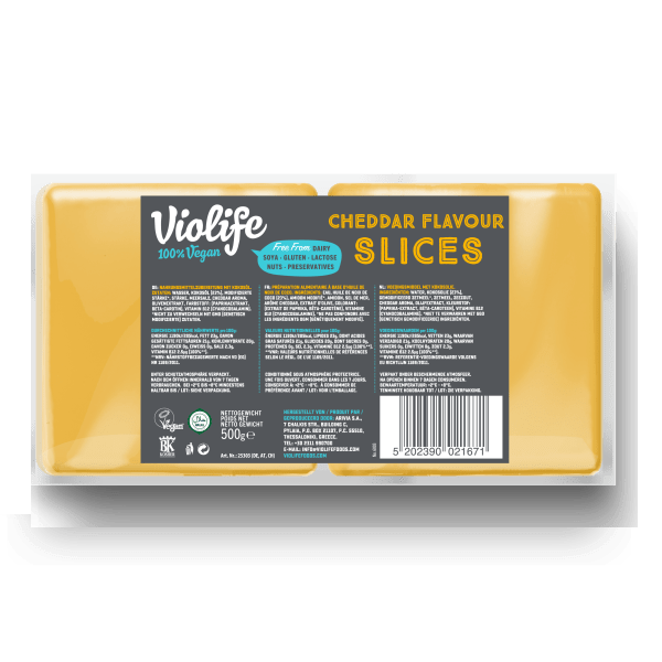 Violife Tranches Saveur Cheddar 500g