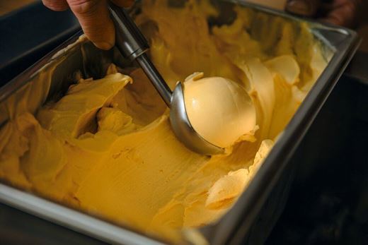 recipe image Mangó ízesítésű gelato