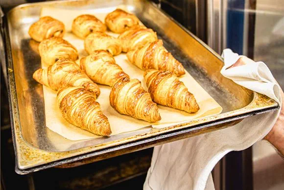 kruasanas, folija, kepykla